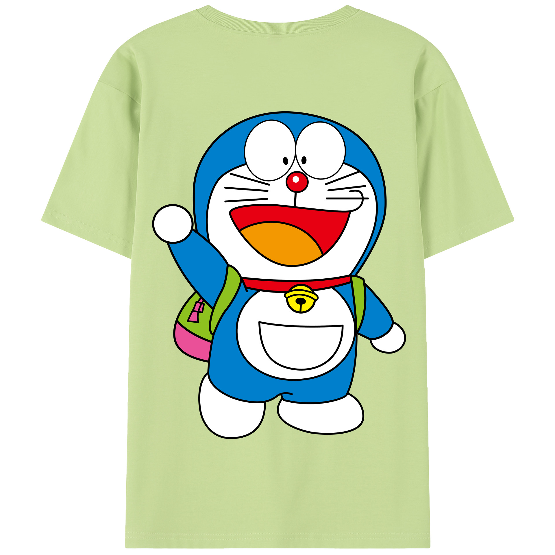 （画像用） ドラえもん Doraemon 綿100％半袖Tシャツ（背面プリント）